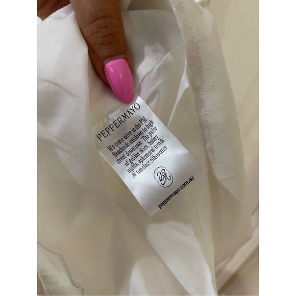 New with tags Peppermayo Linen Mini Dress size 8 - Picture 11 of 12